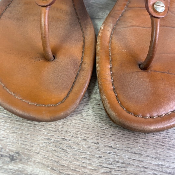 Tory Burch Miller Brown Leather Sandals - Picture 3 of 9